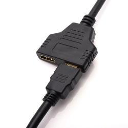 N045 ROZDZIELACZ HDMI SPLITTER ROZGAŁĘŹNIK 2 PORTY -E402 czarny