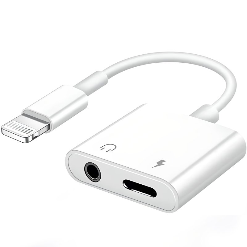 N228 PRZEJŚCIÓWKA LIGHTNING JACK IPHONE 7 8 X ADAPTER -E405