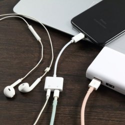 N228 PRZEJŚCIÓWKA LIGHTNING JACK IPHONE 7 8 X ADAPTER -E405