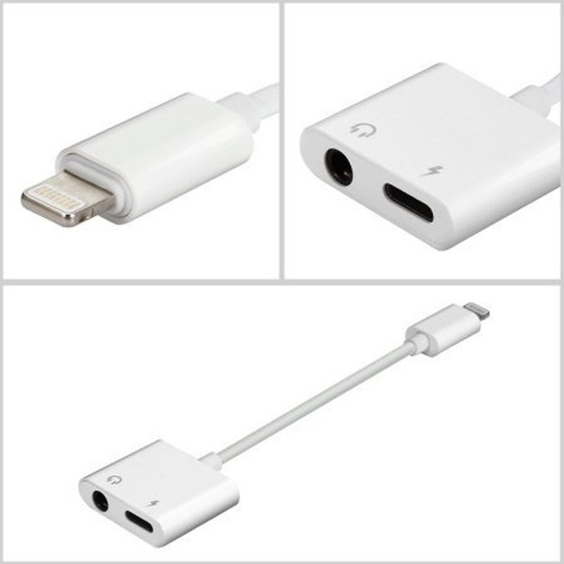 N228 PRZEJŚCIÓWKA LIGHTNING JACK IPHONE 7 8 X ADAPTER -E405