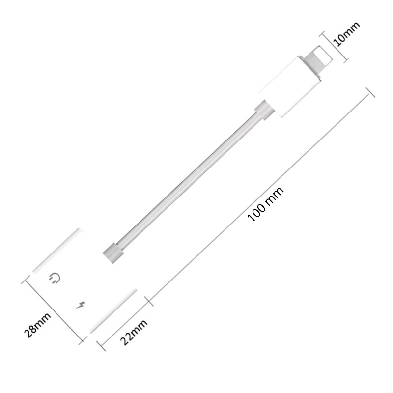 N228 PRZEJŚCIÓWKA LIGHTNING JACK IPHONE 7 8 X ADAPTER -E405