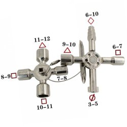 N066 N212  UNIWERSALNY KLUCZ DO SZAFEK ELEKTRYCZNYCH 10W1 -O524