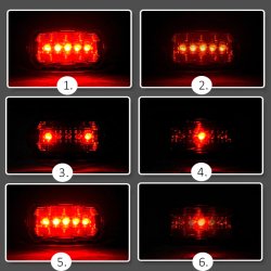 N192 LAMPKA ROWEROWA LED OŚWIETLENIE ROWER PRZÓD + TYŁ -S100