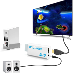 N042 ADAPTER PRZEJŚCIÓWKA KONWERTER Wii do HDMI 1080p-E463