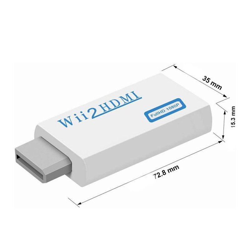 N042 ADAPTER PRZEJŚCIÓWKA KONWERTER Wii do HDMI 1080p-E463