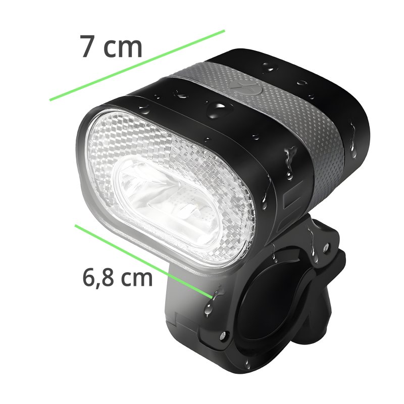 N076 LAMPKA ROWEROWA LED OŚWIETLENIE ROWER PRZÓD + TYŁ -E353