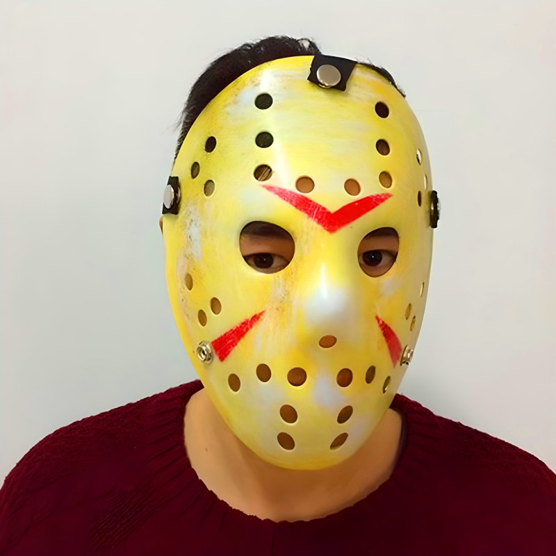 M034D (Aleja1)  MASKA HOKEJOWA HALLOWEEN KARNAWAŁ JASON VOORHEES PIĄTEK 13 FREDDY FRIDAY -O287