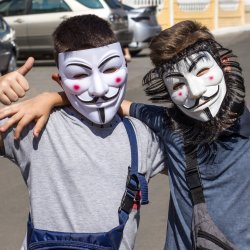 N171 MASKA ANONYMOUS STOP ACTA HALLOWEEN V JAK VENDETTA -O332