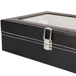 M024A (ALEJA1) Z050C/D Z005G,H PUDEŁKO ETUI SZKATUŁKA ORGANIZER NA ZEGARKI 12SZT -O633