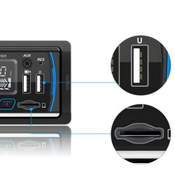 M056B (ALEJA2) Z043H RADIO SAMOCHODOWE BLUETOOTH USB SD MP3 FM AUX KOLORY PILOT ZESTAW  -M024-1