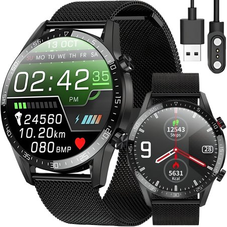 N054 ZEGAREK SMARTWATCH CIŚNIENIOMIERZ EKG ROZMOWY PL-E774