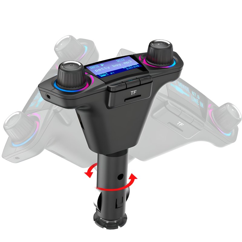 N007 M005A TRANSMITER FM BLUETOOTH 5.0 USB WIELOFUNKCYJNY 8W1 -E666