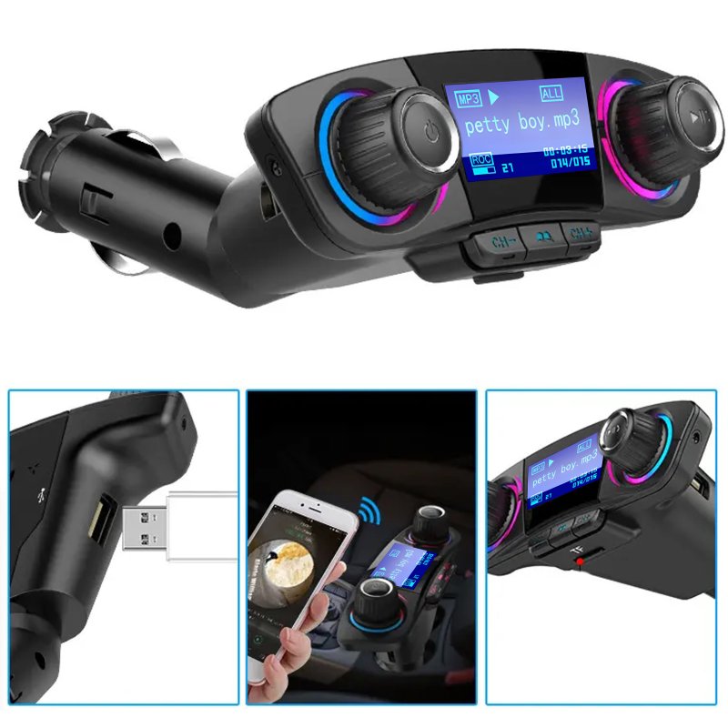 N007 M005A TRANSMITER FM BLUETOOTH 5.0 USB WIELOFUNKCYJNY 8W1 -E666