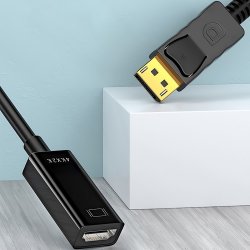 N046 KABEL ADAPTER HDMI DISPLAY PORT DP PRZEJŚCIÓWKA 4K KONWERTER PRZEWÓD - E399