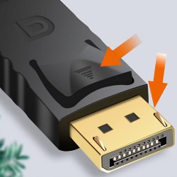 N046 KABEL ADAPTER HDMI DISPLAY PORT DP PRZEJŚCIÓWKA 4K KONWERTER PRZEWÓD - E399