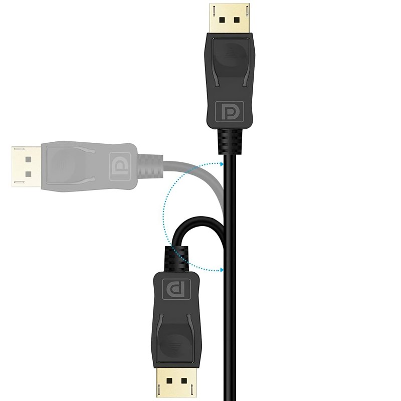 N046 KABEL ADAPTER HDMI DISPLAY PORT DP PRZEJŚCIÓWKA 4K KONWERTER PRZEWÓD - E399