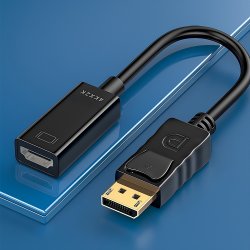 N046 KABEL ADAPTER HDMI DISPLAY PORT DP PRZEJŚCIÓWKA 4K KONWERTER PRZEWÓD - E399