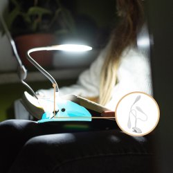 N041 LAMPKA BIURKOWA SZKOLNA DOTYKOWA LED USB KLIPS -E141-3