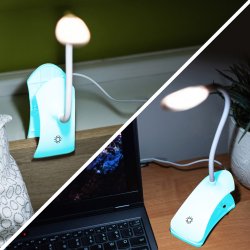 N041 LAMPKA BIURKOWA SZKOLNA DOTYKOWA LED USB KLIPS -E141-3