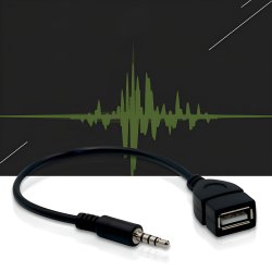 N369 N362 ADAPTER PRZEJŚĆIÓWKA JACK 3.5mm AUX do USB 2.0 OTG -E395