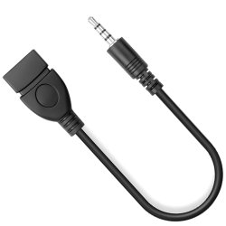 N369 N362 ADAPTER PRZEJŚĆIÓWKA JACK 3.5mm AUX do USB 2.0 OTG -E395