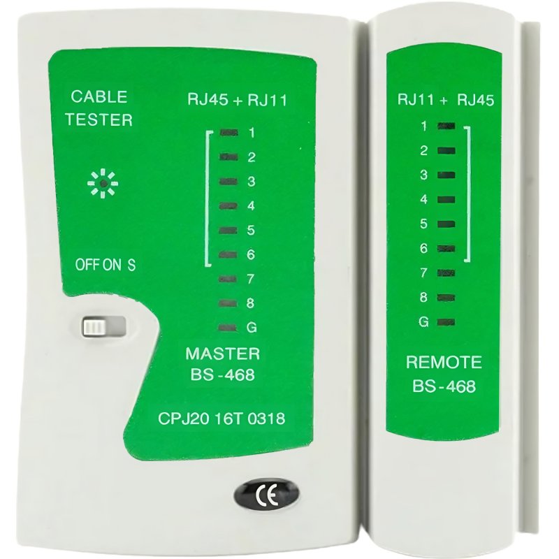 N249 N354 TESTER DO KABLI SIECIOWYCH SIECI RJ45 RJ11 LED -E545