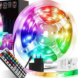 M031A (Aleja1)    TAŚMA LED SMD WODOODPORNA 5M RGB KOLOROWA + PILOT -E567