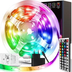 M031A (Aleja1)    TAŚMA LED SMD WODOODPORNA 5M RGB KOLOROWA + PILOT -E567