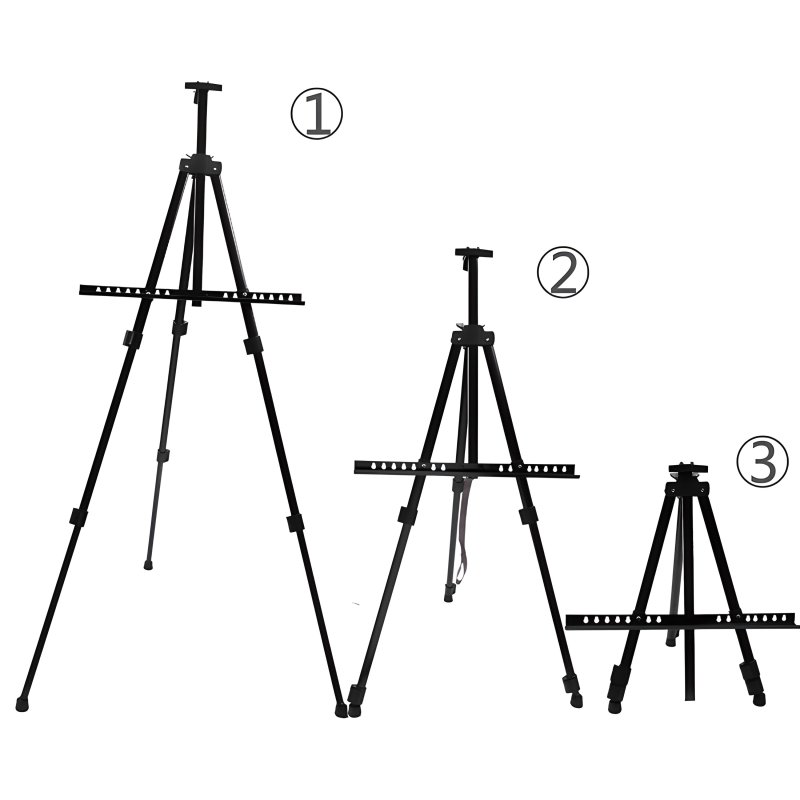 M005B    SZTALUGA MALARSKA ALUMINIOWA PLENEROWA 158CM +ETUI -O004