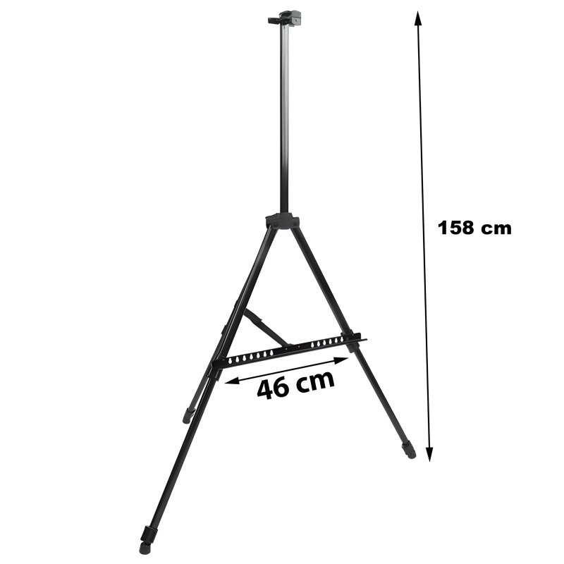 M005B    SZTALUGA MALARSKA ALUMINIOWA PLENEROWA 158CM +ETUI -O004