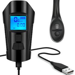 N269 N263LAMPKA ROWEROWA LED LICZNIK KM PRĘDKOŚCIOMIERZ TYŁ -S092 + Lampka tył