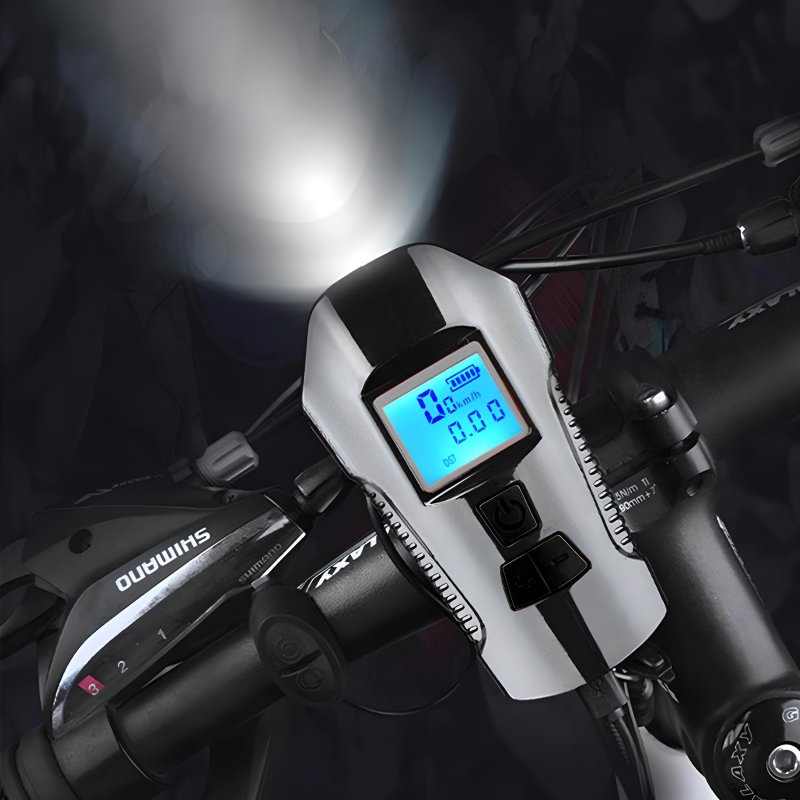 N269 N263LAMPKA ROWEROWA LED LICZNIK KM PRĘDKOŚCIOMIERZ TYŁ -S092 + Lampka tył