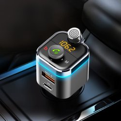 N375 TRANSMITER FM BLUETOOTH ŁADOWARKA MP3 2XUSB SD LCD - E665