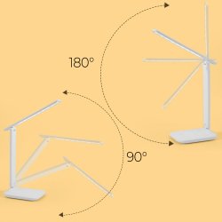 M023B (ALEJA1) LAMPKA LED BIURKOWA SZKOLNA BIURKO NOCNA ŁADOWARKA - E145