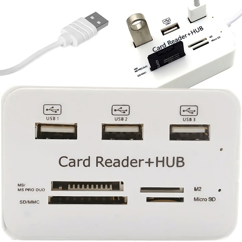 N260 ROZDZIELACZ USB HUB CZYTNIK KART ADAPTER SD - E465