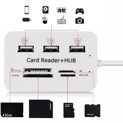 N260 ROZDZIELACZ USB HUB CZYTNIK KART ADAPTER SD - E465