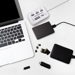 N260 ROZDZIELACZ USB HUB CZYTNIK KART ADAPTER SD - E465