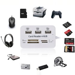 N260 ROZDZIELACZ USB HUB CZYTNIK KART ADAPTER SD - E465