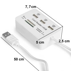 N260 ROZDZIELACZ USB HUB CZYTNIK KART ADAPTER SD - E465