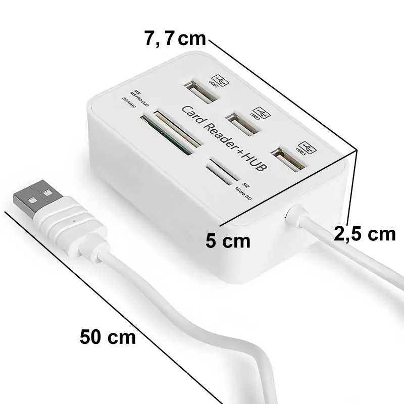 N260 ROZDZIELACZ USB HUB CZYTNIK KART ADAPTER SD - E465