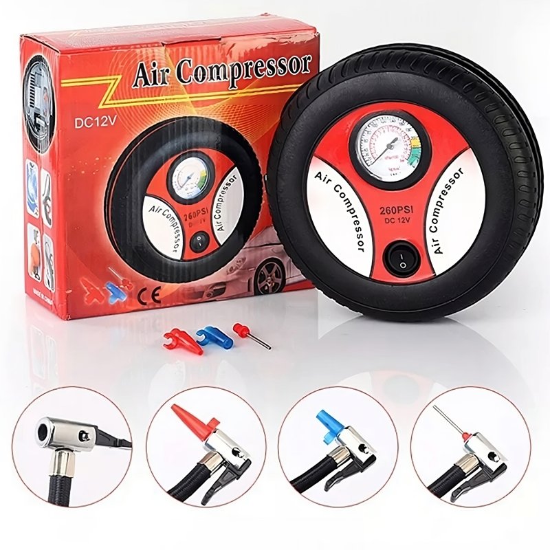 M046G (ALEJA1) KOMPRESOR SAMOCHODOWY SPRĘŻARKA POMPKA 12V 260PSI  - M093