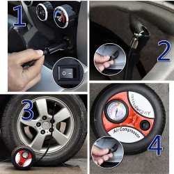 M046G (ALEJA1) KOMPRESOR SAMOCHODOWY SPRĘŻARKA POMPKA 12V 260PSI  - M093