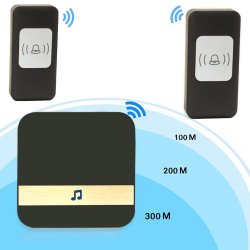 M017F  (Aleja1)   DZWONEK BEZPRZEWODOWY WODOODPORNY 300M IP44 105dB - E775