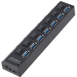 M005A HUB USB ROZDZIELACZ 7 PORTÓW ROZGAŁĘŹNIK USB 3.0 - E648