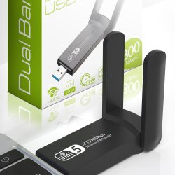 N035 N086 KARTA SIECIOWA WI-FI ADAPTER USB 3.0 1300Mbps DUAL    -E628