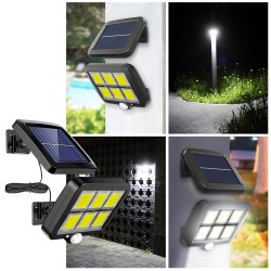 M054G (Aleja2) Z031E LAMPA SOLARNA 120 LED Z CZUJNIKIEM RUCHU ZMIERZCHU -E865