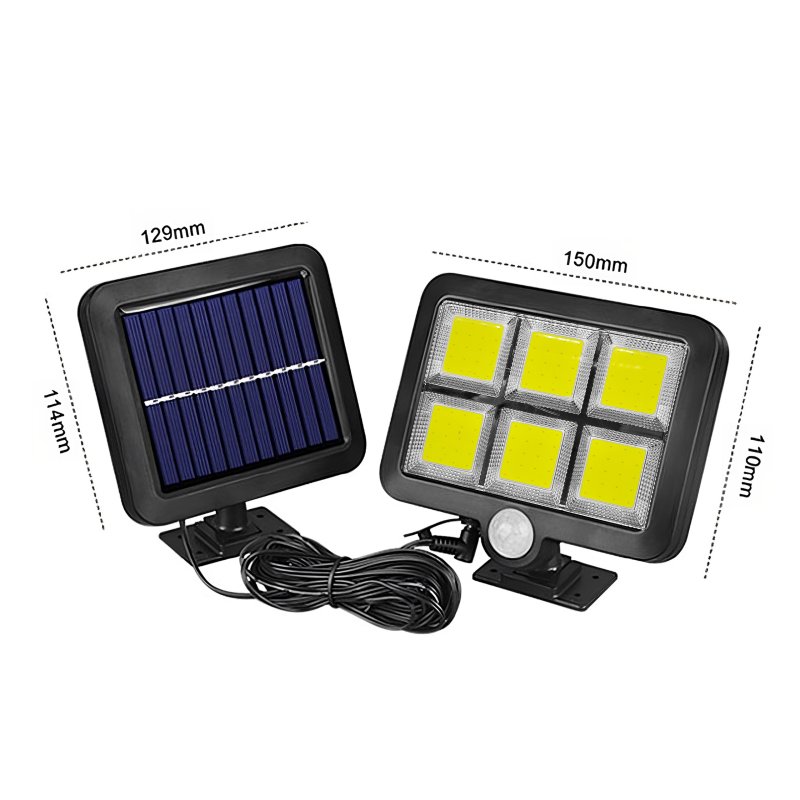 M054G (Aleja2) Z031E LAMPA SOLARNA 120 LED Z CZUJNIKIEM RUCHU ZMIERZCHU -E865