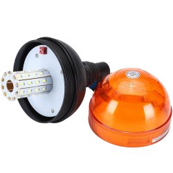 M022A (Aleja1) Z005H Z016C LAMPA OSTRZEGAWCZA KOGUT LED 12V 24V BŁYSKOWA DUŻA    -E985