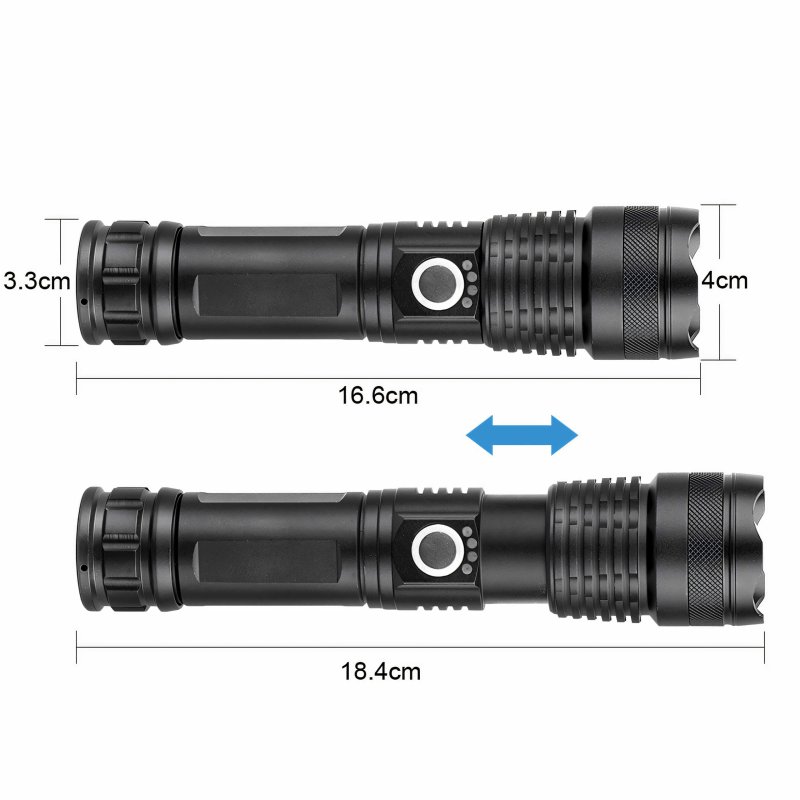 N348 LATARKA TAKTYCZNA WOJSKOWA MOCNA LED ZOOM SZPERACZ   -E953