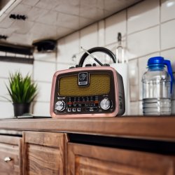 M003E   RADIO KUCHENNE RETRO FM PRZENOŚNE BLUETOOTH USB SD    -E972